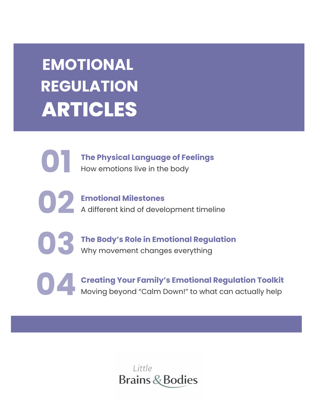 Emotional Regulation - Five Domains Deep Dive