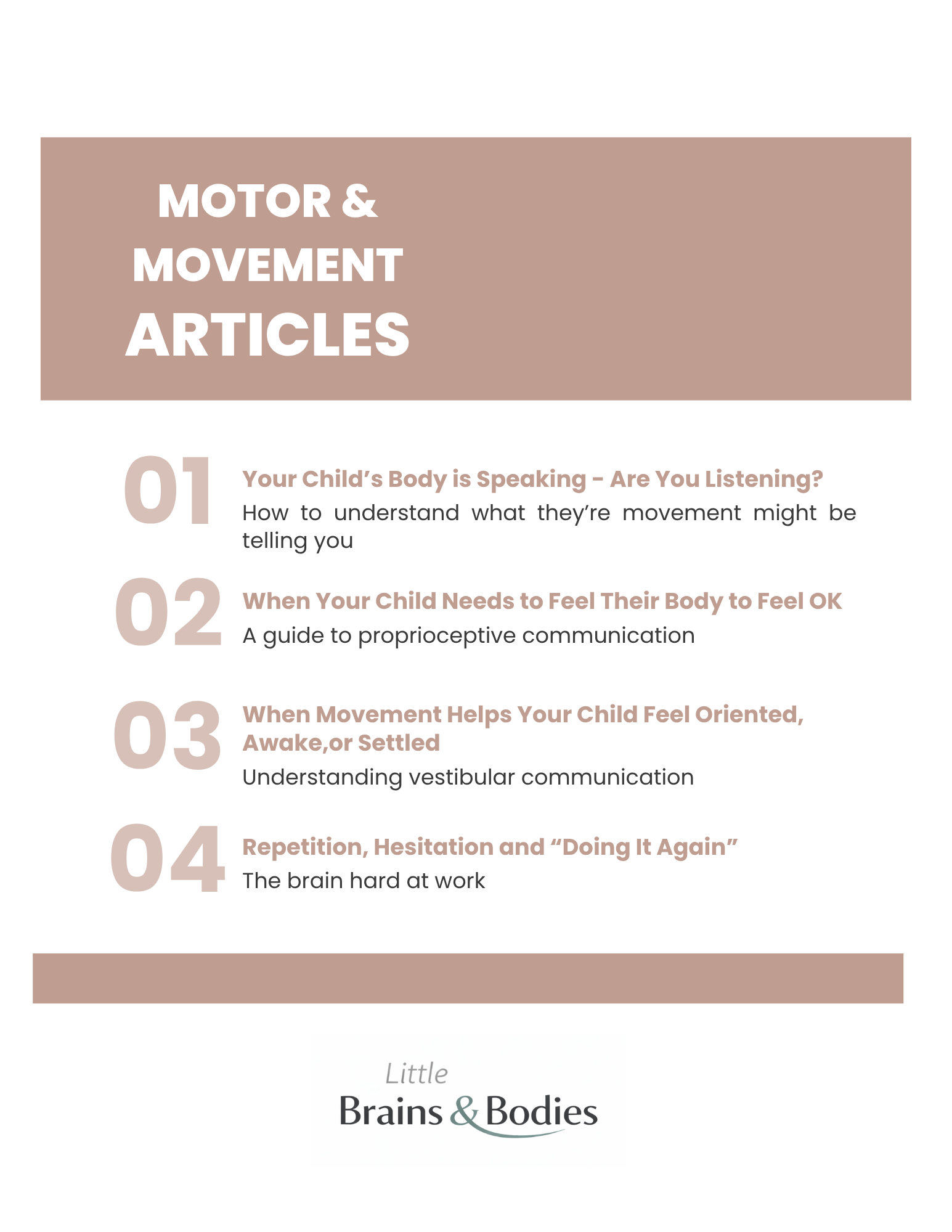 Movement and Motor Planning - Five Domains Deep Dive